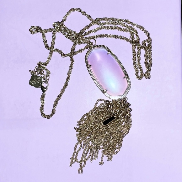 Clear Iridescent Rayne Necklace - Picture 3 of 3